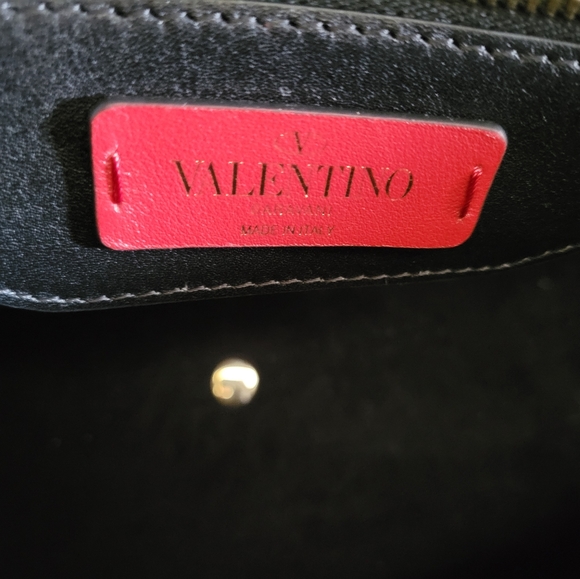 Big Sale! VALENTINO GARAVANI Demilune Studded Large Leather Tote Bag - Picture 12 of 17